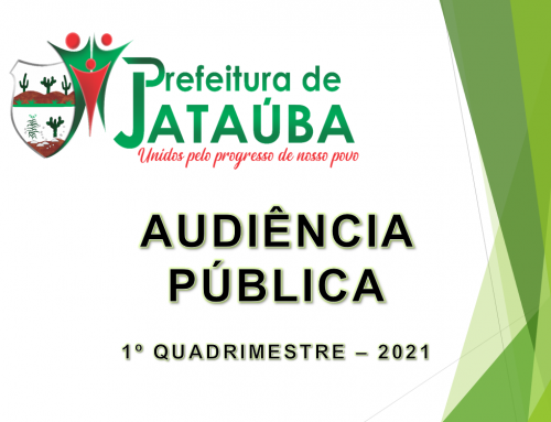 Audiência Pública do 1° Quadrimestre de 2021